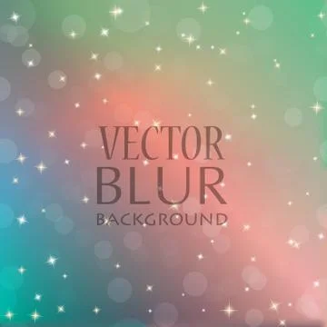 Abstract blur bokeh bright color background Stock Illustration