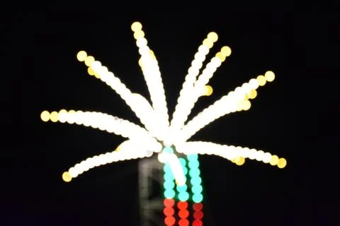 Abstract blur bokeh light background. Stock Photos