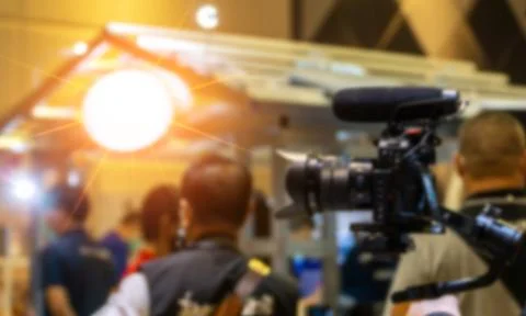 Abstract blur camera show side viewfinder image catch motion in an intervie.. Stock Photos