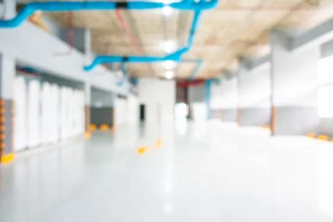 Abstract blur car parking interior Foto stock