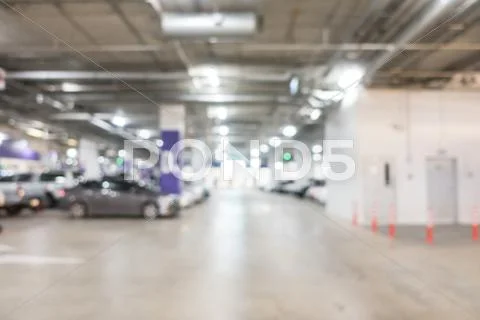 Abstract blur car parking lot Stock Photos