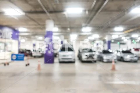 Abstract blur car parking lot Stock Photos