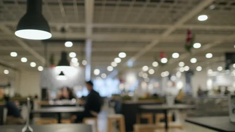 Abstract blur defocus coffee shop cafe and restaurant interior background Stock Footage 221880307