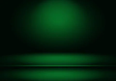 Abstract blur empty Green gradient Studio well use as background,website Stock Illustration