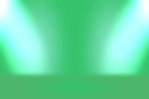 Abstract blur empty Green gradient Studio well use as background,website Stock Illustration