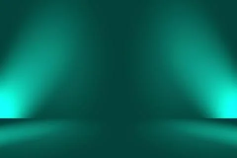 Abstract blur empty Green gradient Studio well use as background,website Stock Illustration