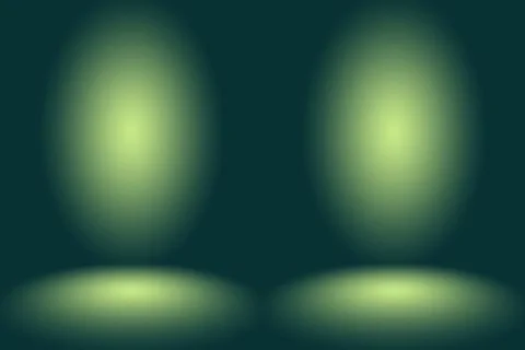 Abstract blur empty Green gradient Studio well use as background,website Stock Illustration