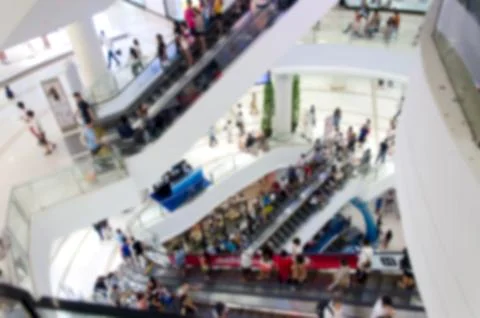 Abstract blur escalator Stock Photos