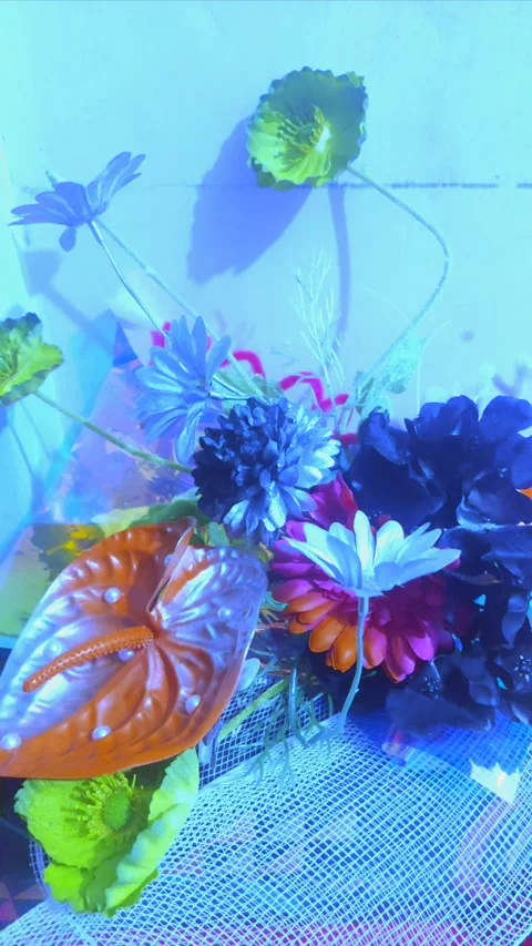 Abstract Blur Floral Decor Stock Footage 296739332