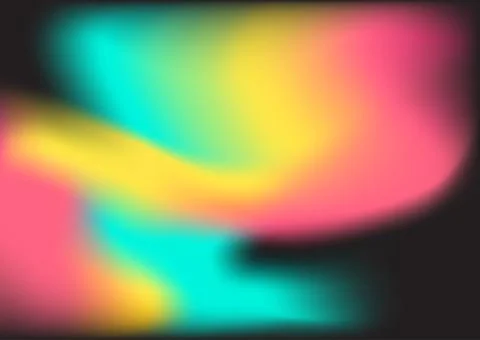 Abstract blur fluid shapes wave pattern, wavy liquid trendy background. Retro 스톡 일러스트