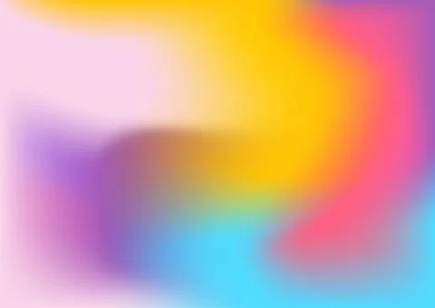 Abstract blur fluid shapes wave pattern, blurry wavy trendy background. Retro Illustrazione stock