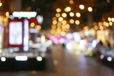 Abstract blur interior background or defocused shopping mall of department st Foto stock