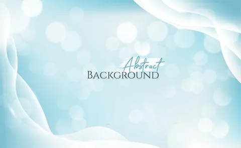 Abstract blur light blue background with soft shimmer for display. Stock Illustration