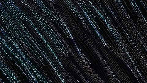 Abstract blur of light trails star orbit on sky. Star trails and falling Pe.. Stock Illustration