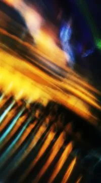 Abstract blur with macro photography method reflective glass bottle Stock Photos