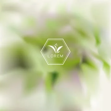 Abstract blur nature concept background. vector illustration Stock Illustration