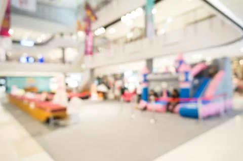 Abstract Blur or Defocus Background of Activities Area for Kids Stock Photos