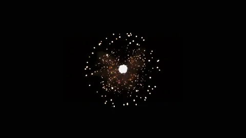 Abstract blur of real  shining colorful fireworks with bokeh lights Stock-Footage 141112853