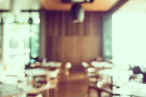 Abstract blur restaurant background Stock Photos