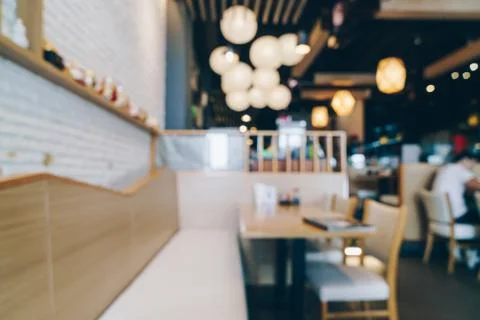 Abstract blur restaurant for background Stock Photos