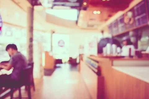 Abstract blur restaurant Stock Photos