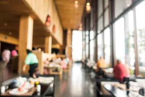 Abstract blur restaurant Stock Photos