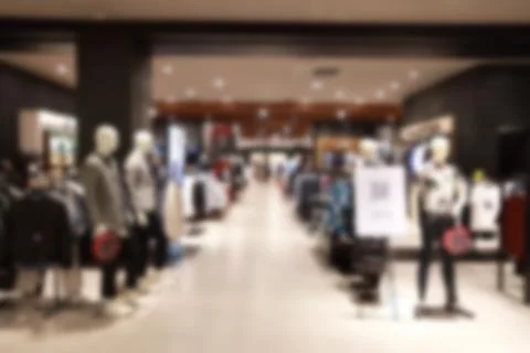 Abstract blur shopping mall using as background Stock Photos
