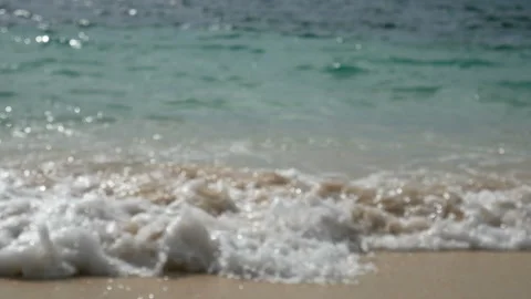 Abstract blur of soft wave of the sea with sound. Stock Footage 134892072