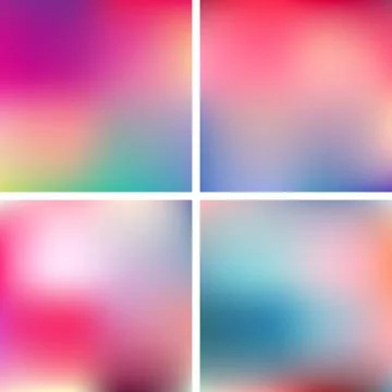 Abstract Blured Color Backgrounds Stock Illustration