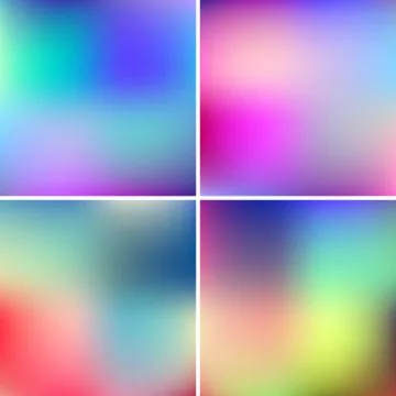 Abstract Blured Color Backgrounds Stock Illustration