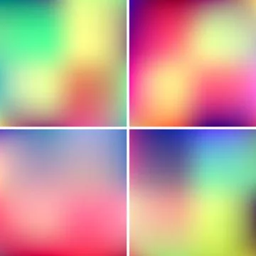 Abstract Blured Color Backgrounds Stock Illustration