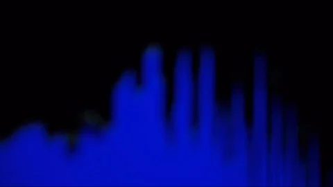 Abstract blurred background with blue digital bar Stock Footage 92079206