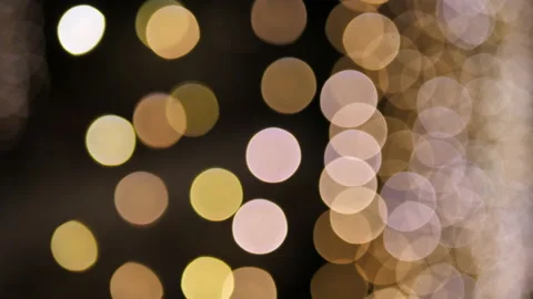 Abstract blurred background Christmas bokeh lights. Winter vacation concept. Stock Footage 135614133