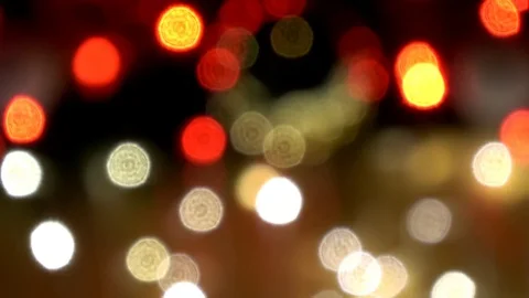 Abstract blurred background of christmas light, purposely defocused Stock Footage 83027977