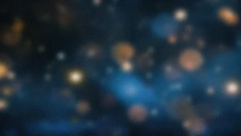 Abstract blurred background with a cosmic feel, featuring soft blue, orange.. Stockillustratie