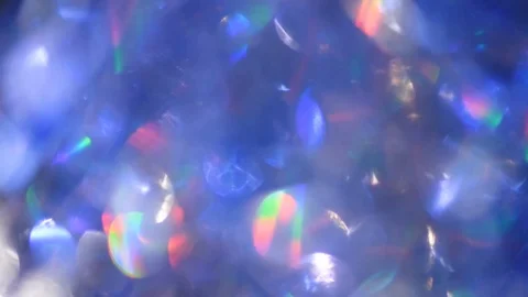 Abstract blurred background with moving particles of glitter, sparkles and Ch Stock Footage 117403343