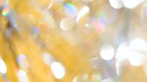 Abstract blurred background with moving particles of glitter, sparkles and Ch Stock Footage 118569078