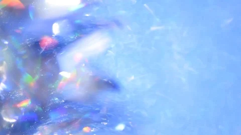Abstract blurred background with moving particles of glitter, sparkles and Ch Stock Footage 118569088