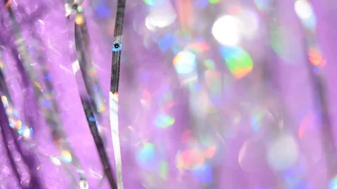 Abstract blurred background with moving particles of glitter, sparkles and Ch Video stock 118569094