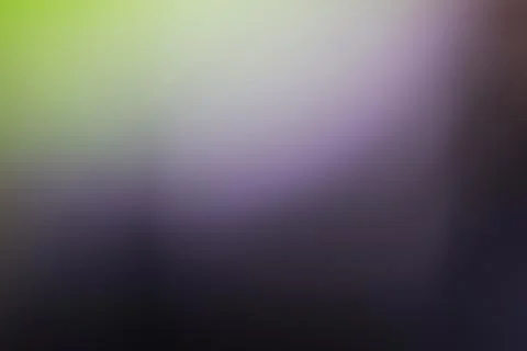 Abstract blurred background with soft green and purple gradient transitions Stock Photos