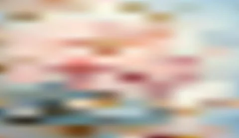 Abstract blurred background with soft pastel colors in pink and blue horizontal Stock Illustration