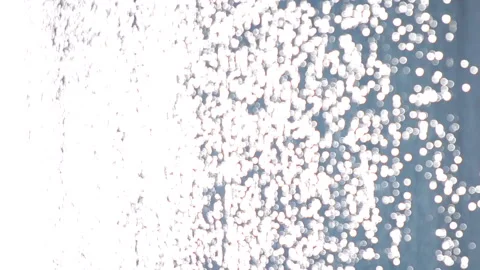 Abstract blurred background. Spots of white reflections of the shining sun Stock Footage 218583556