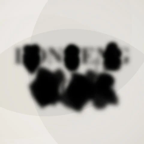 Abstract blurred background with subtle overlay shapes and text "LONCENG STOC Stock Footage 346284803