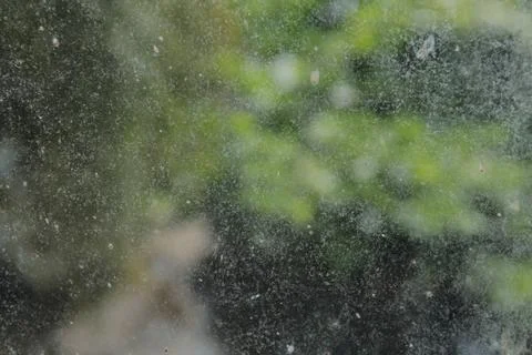 Abstract blurred background through dirty glass, natural light creating a d.. Stock Photos
