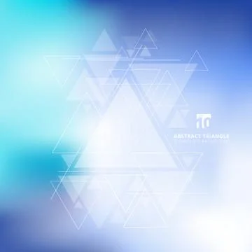 Abstract blurred background with triangles pattern element. Stock Illustration