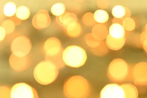 Abstract blurred background with white and yellow bokeh Defocused Stock Illustration
