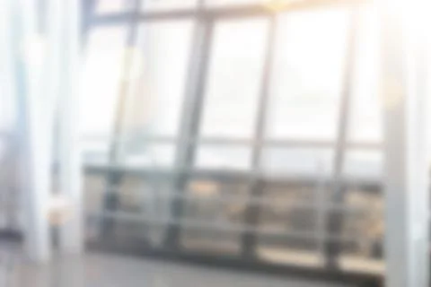 Abstract blurred background. Windows of a large corridor Stock Photos