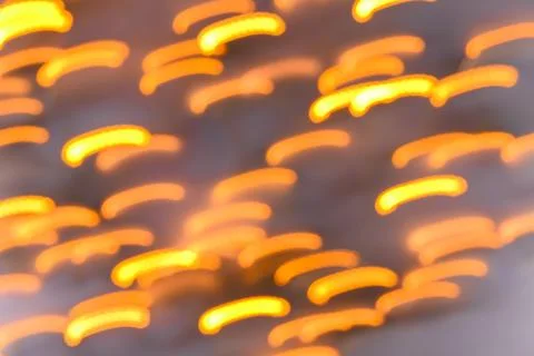 Abstract blurred background with yellow and orange motions lights Defocused Stock Illustration