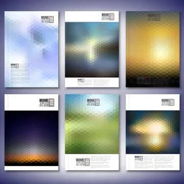 Abstract blurred backgrounds. Brochure, flyer or report for business, templates Stock Illustration