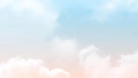 Abstract blurred beautiful soft cloud background with a pastel multicolored Stock Illustration